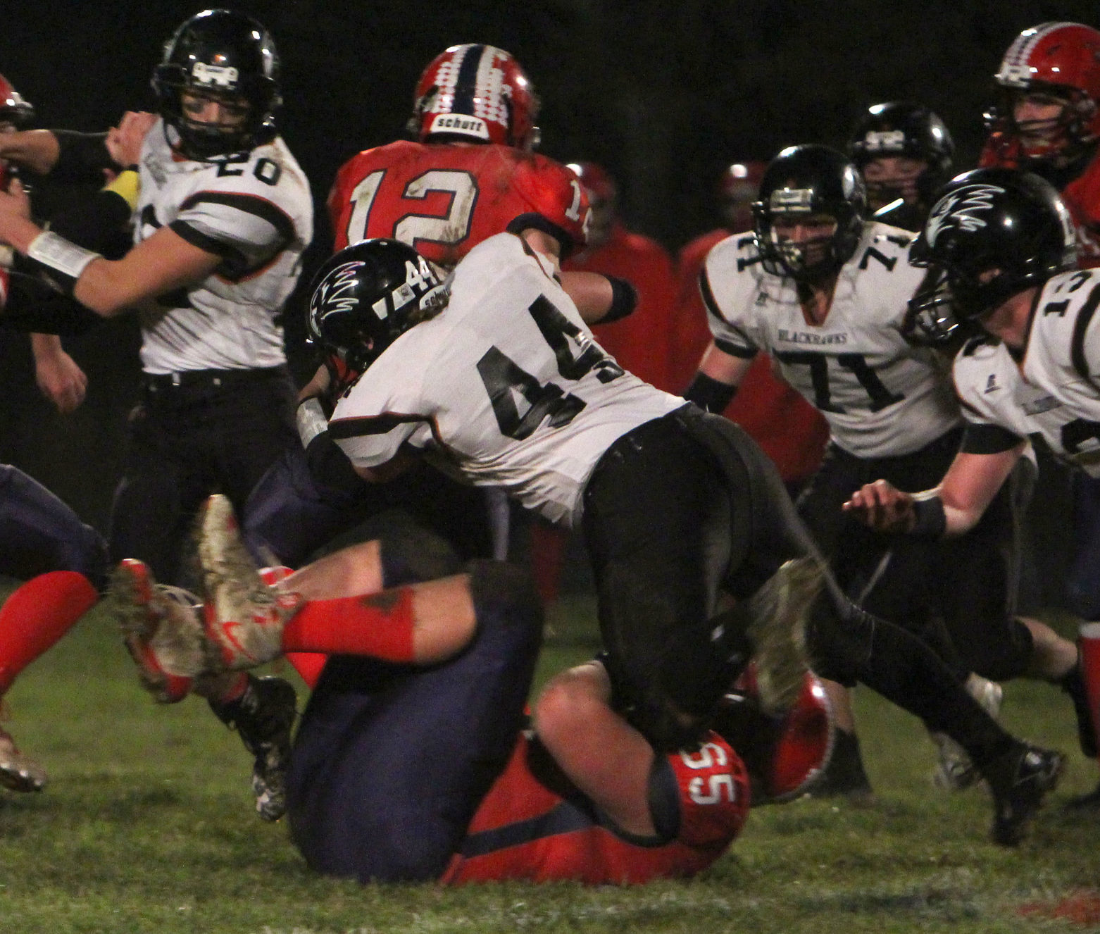 Bloomer football at Spencer/Columbus 10-26-18